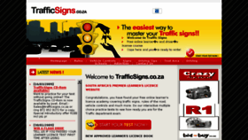 What Trafficsigns.co.za website looked like in 2017 (6 years ago)