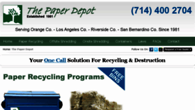 What Thepaperdepot.com website looked like in 2017 (7 years ago)