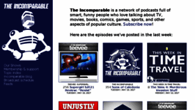 What Theincomparable.com website looked like in 2017 (6 years ago)