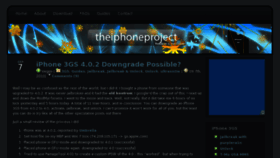 What Theiphoneproject.org website looked like in 2011 (13 years ago)