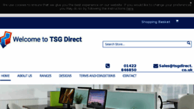 What Tsgdirect.co.uk website looked like in 2017 (6 years ago)
