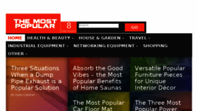 What Themostpopular.com.au website looked like in 2017 (7 years ago)