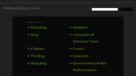 What Thehunsblog.com website looked like in 2017 (7 years ago)