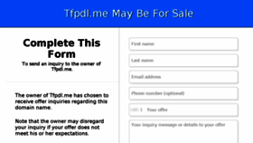 What Tfpdl.me website looked like in 2017 (6 years ago)