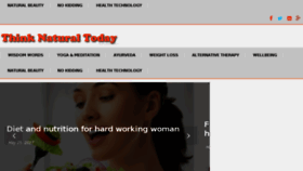 What Thinknaturaltoday.com website looked like in 2017 (6 years ago)