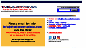 What Thediscountprinter.com website looked like in 2017 (6 years ago)