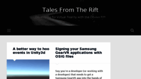 What Talesfromtherift.com website looked like in 2017 (6 years ago)