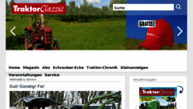 What Traktorclassic.de website looked like in 2017 (6 years ago)