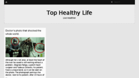 What Tophealthylife.com website looked like in 2017 (6 years ago)