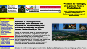 What Thueringen-wandern.de website looked like in 2017 (6 years ago)