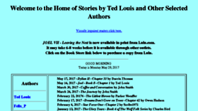 What Tedlouis.com website looked like in 2017 (6 years ago)