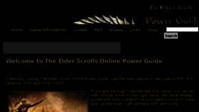 What Theelderscrollsonlinepowerguide.com website looked like in 2017 (6 years ago)