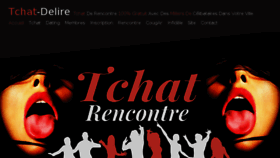 What Tchat-delire.org website looked like in 2017 (6 years ago)