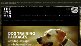 What Thedogman.co.uk website looked like in 2017 (6 years ago)
