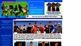 What Teamsportsuniforms.com website looked like in 2017 (6 years ago)