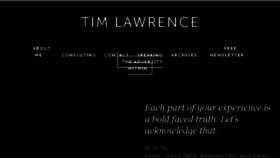 What Timjlawrence.com website looked like in 2017 (6 years ago)