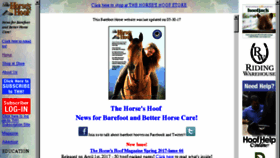 What Thehorseshoof.com website looked like in 2017 (6 years ago)