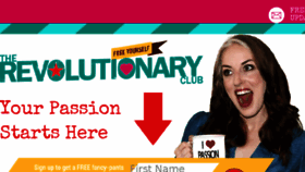 What Therevolutionaryclub.com website looked like in 2017 (6 years ago)