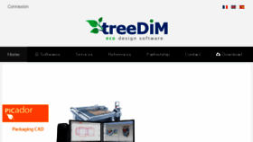 What Treedim.com website looked like in 2017 (6 years ago)