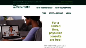 What Telladermmd.com website looked like in 2017 (6 years ago)