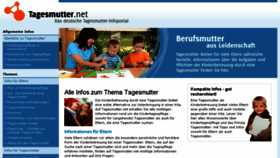 What Tagesmutter.net website looked like in 2017 (6 years ago)