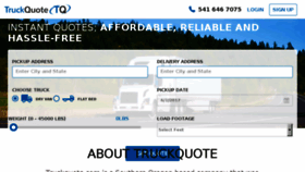 What Truckquote.com website looked like in 2017 (6 years ago)