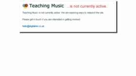 What Teachingmusic.org.uk website looked like in 2017 (6 years ago)