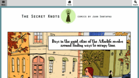 What Thesecretknots.com website looked like in 2017 (6 years ago)