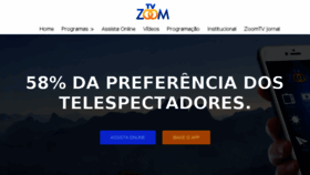 What Tvzoom.com.br website looked like in 2017 (6 years ago)