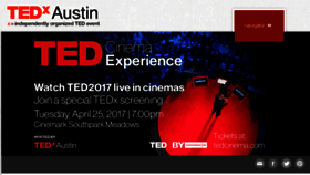 What Tedxaustin.com website looked like in 2017 (6 years ago)