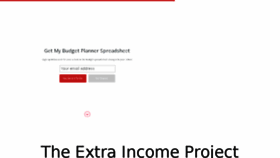 What Theextraincomeproject.com website looked like in 2017 (6 years ago)