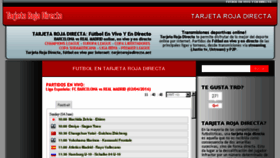 What Tarjetarojadirecta.net website looked like in 2017 (6 years ago)