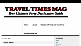 What Traveltimes-mag.com website looked like in 2017 (6 years ago)