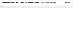 What Thesis.eur.nl website looked like in 2017 (6 years ago)