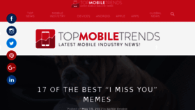 What Topmobiletrends.com website looked like in 2017 (6 years ago)