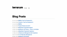 What Terrarum.net website looked like in 2017 (6 years ago)
