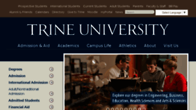 What Trine.edu website looked like in 2017 (6 years ago)