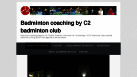 What Thebadmintoncoaching.ca website looked like in 2017 (6 years ago)