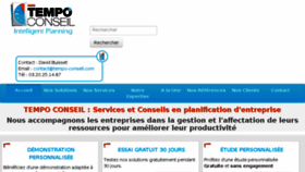 What Tempo-conseil.com website looked like in 2017 (6 years ago)