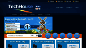 What Techhousehost.com website looked like in 2017 (6 years ago)