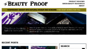 What Thebeautyproof.com website looked like in 2017 (6 years ago)
