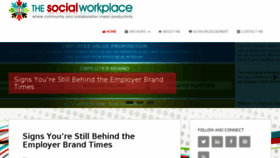 What Thesocialworkplace.com website looked like in 2017 (6 years ago)