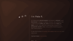 What Thepetedesign.com website looked like in 2017 (6 years ago)