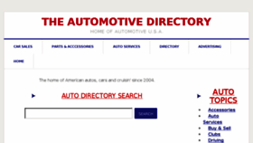 What Theautomotivedirectory.com website looked like in 2017 (6 years ago)