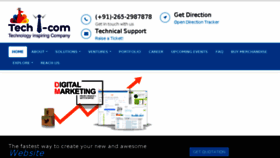What Techicom.com website looked like in 2017 (6 years ago)