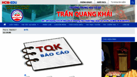 What Thcstranquangkhaiq12.hcm.edu.vn website looked like in 2017 (6 years ago)