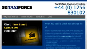 What Taxiforce.co.uk website looked like in 2017 (7 years ago)