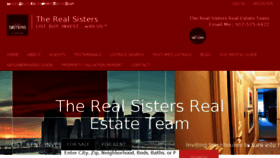What Therealsisters.com website looked like in 2017 (7 years ago)