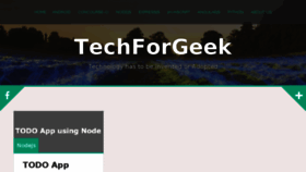 What Techforgeek.com website looked like in 2017 (6 years ago)