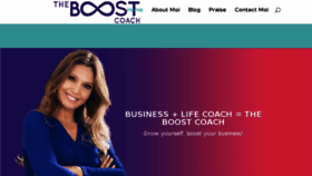 What Theboostcoach.com website looked like in 2017 (6 years ago)